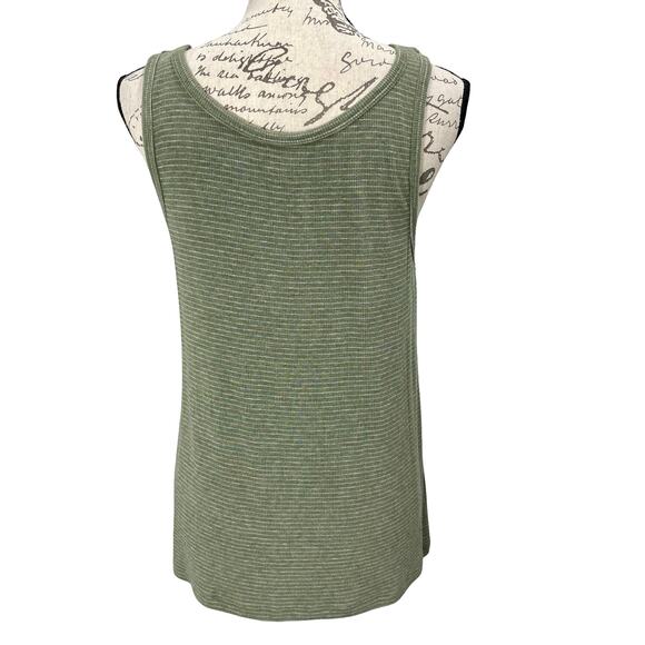 Cabi Wink Tank Top Olive Green Striped Knit Sleeveless Boho Sz Small - Picture 4 of 6